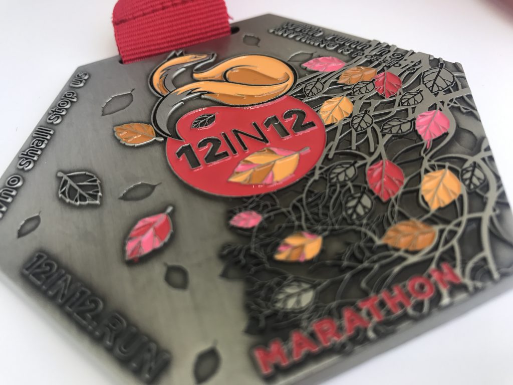 12in12.run marathon medal